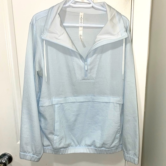 lululemon athletica Jackets & Blazers - Lulu Lemon Pack Light Pullover Almost Blue Color Ladies Size 8 BNWOT